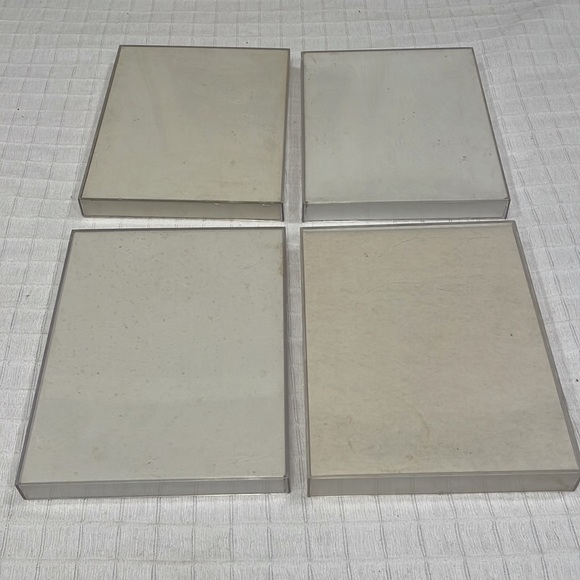 transparent picture frames clear acrylic 8” x 10” hang or table top bundle of 4 - Picture 1 of 6